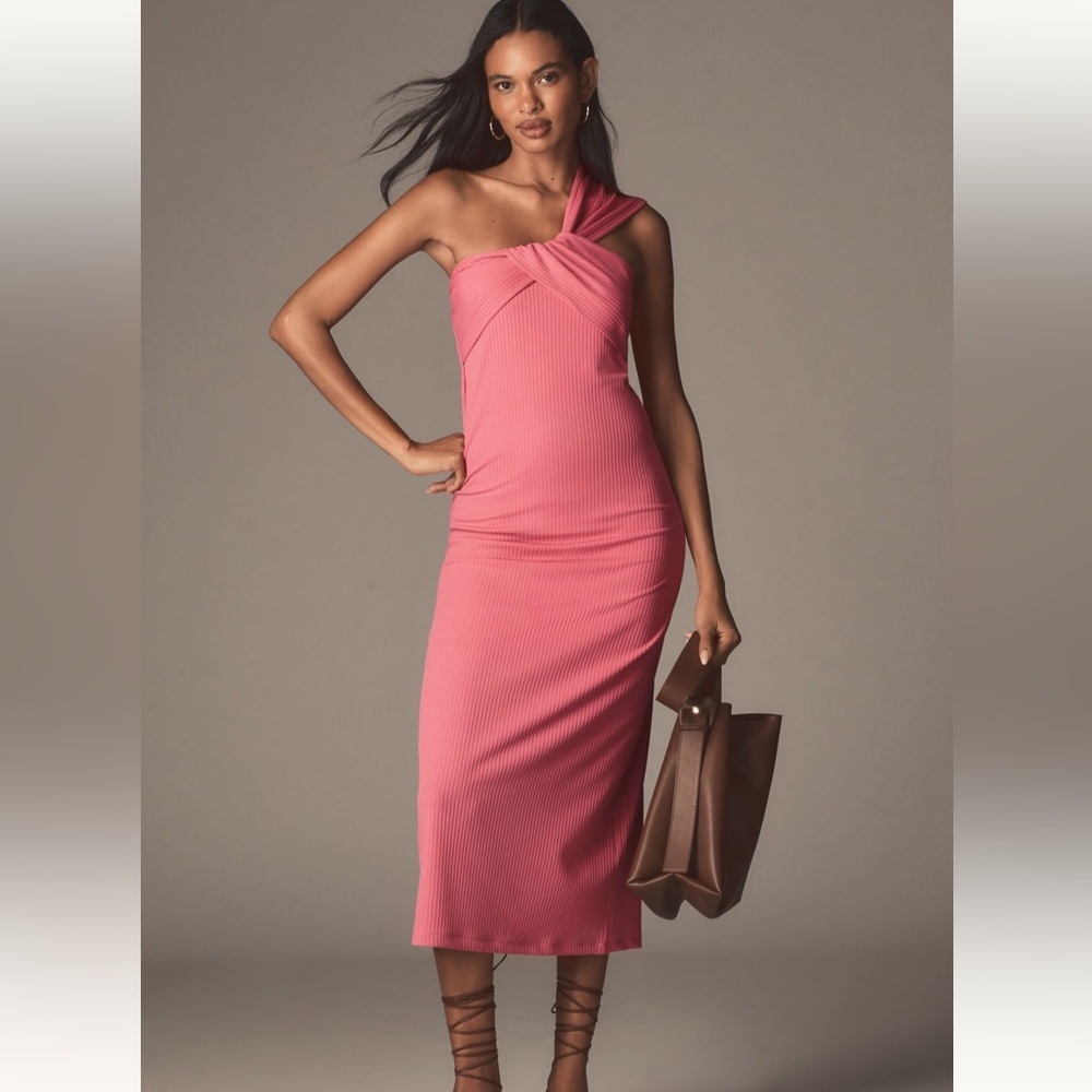 Anthropologie Porridge Elegant Pink Maxi Dress, NWT, Size Large - Picture 2 of 10
